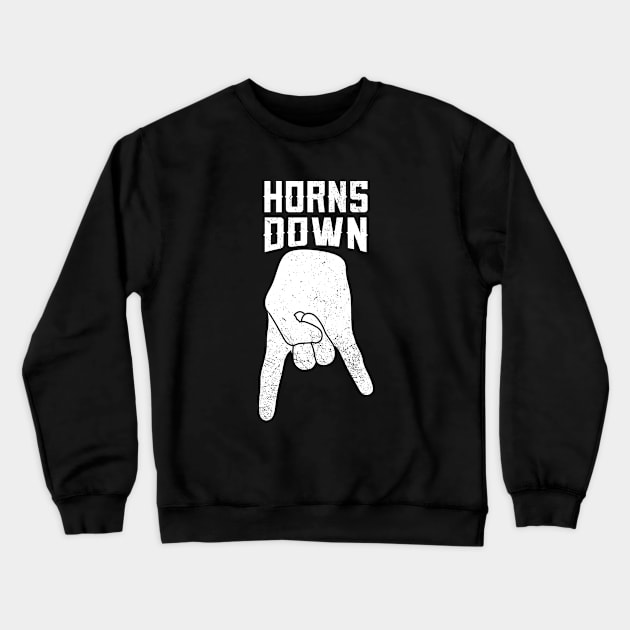 Horns Down Crewneck Sweatshirt by Zen Cosmos Official